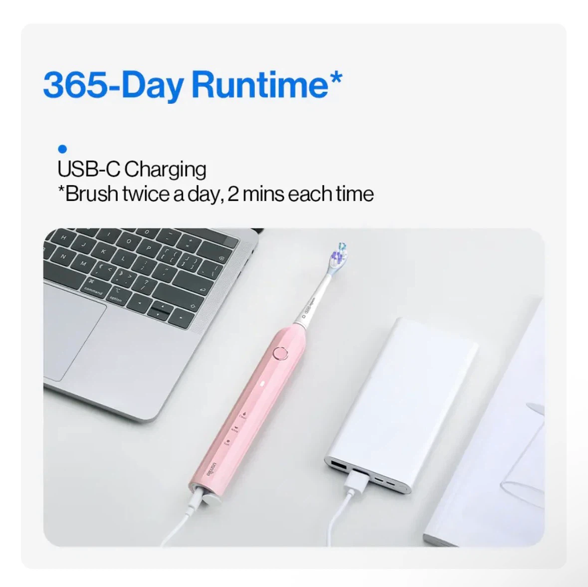 usmile Electric Y1S Toothbrush Pink - photo 3