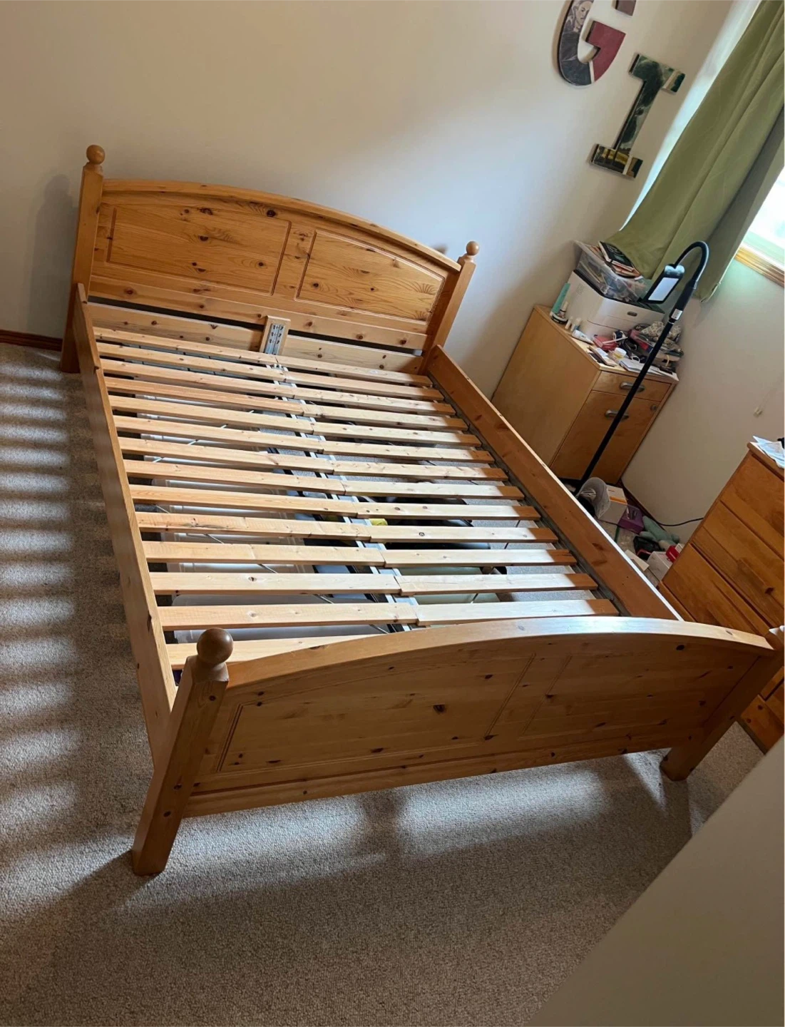 IKEA wooden Queen bed frame