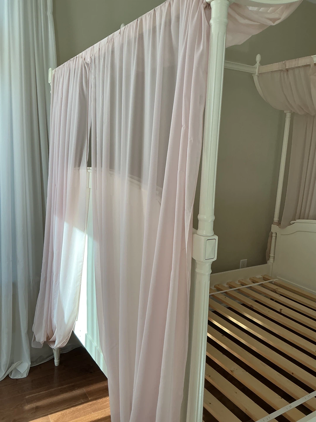 Cream Canopy Bed Frame - photo 4