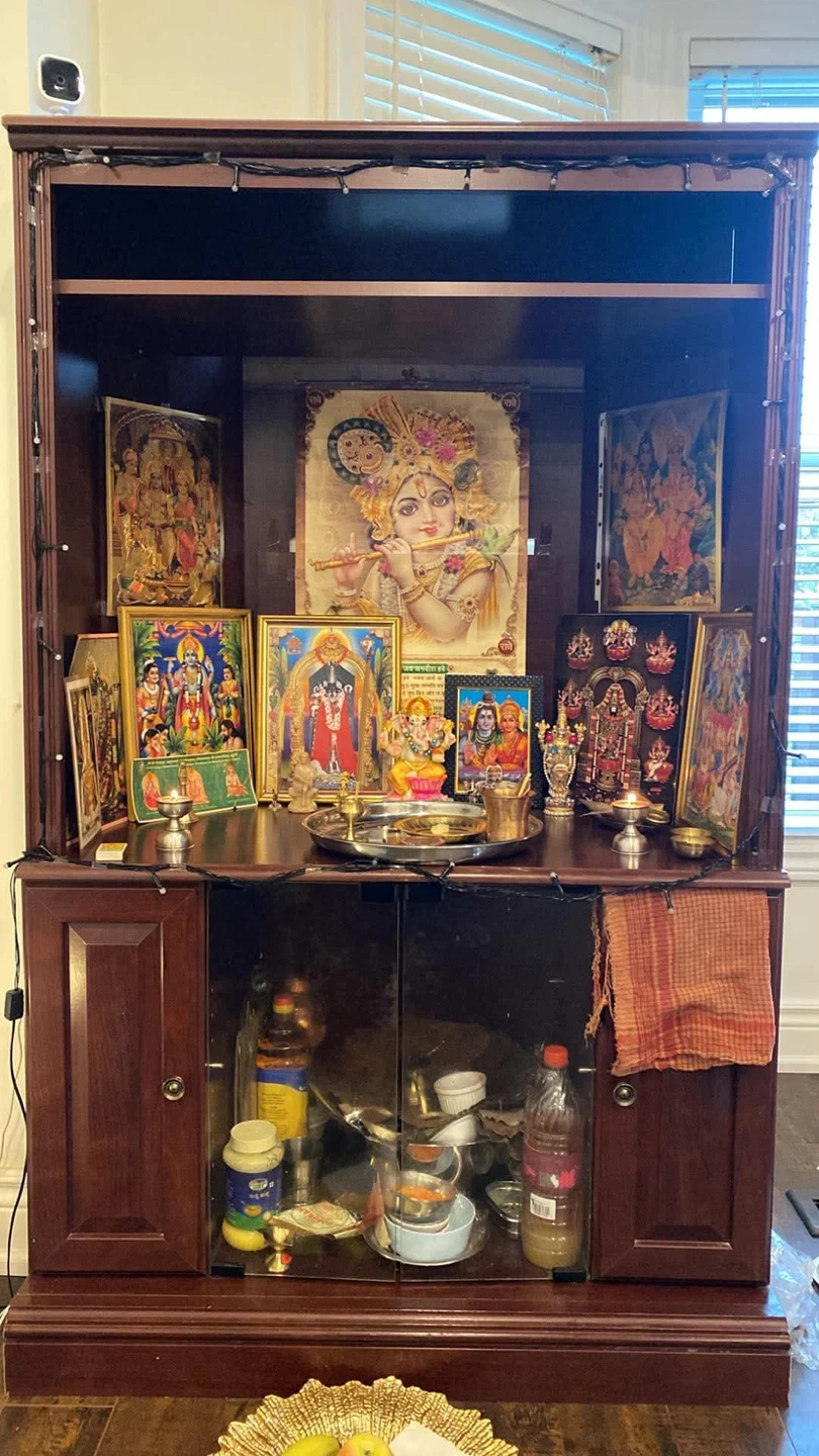 Wooden Pooja Mandir Cabinet - photo 2