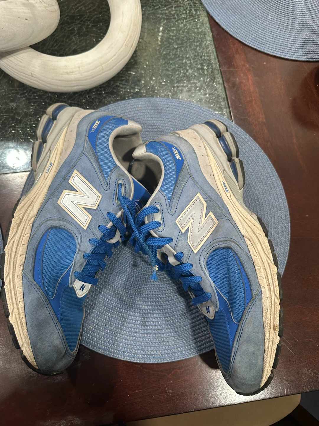 New Balance 2002r blue sneakers in US 12