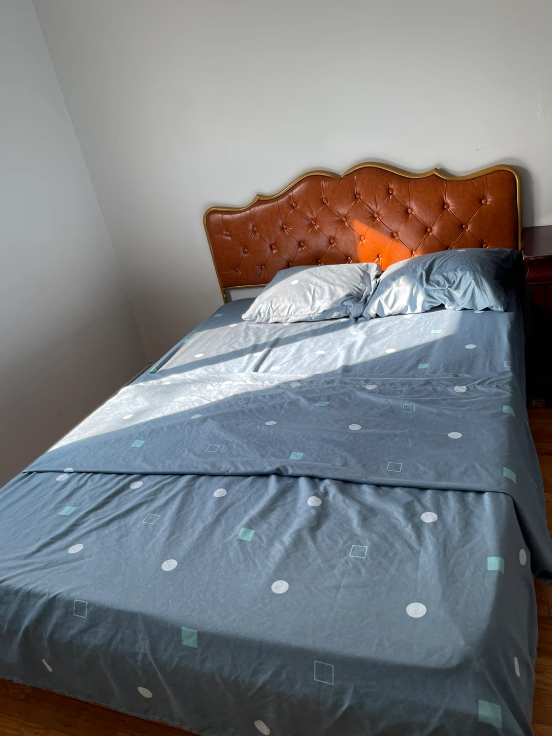 Tufted Leather Headboard