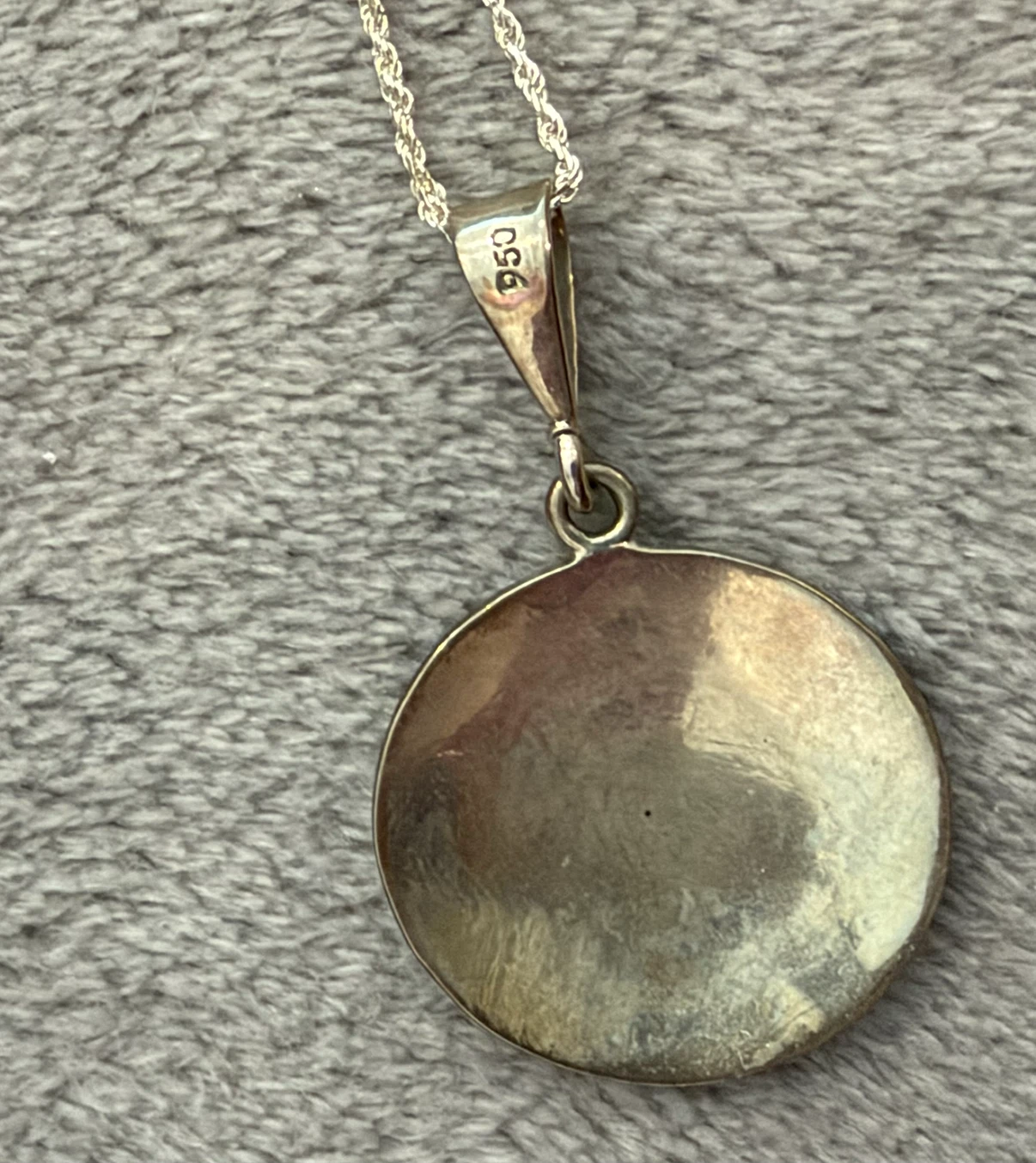 Aztec Calendar Pendant Necklace 950 Silver - photo 3