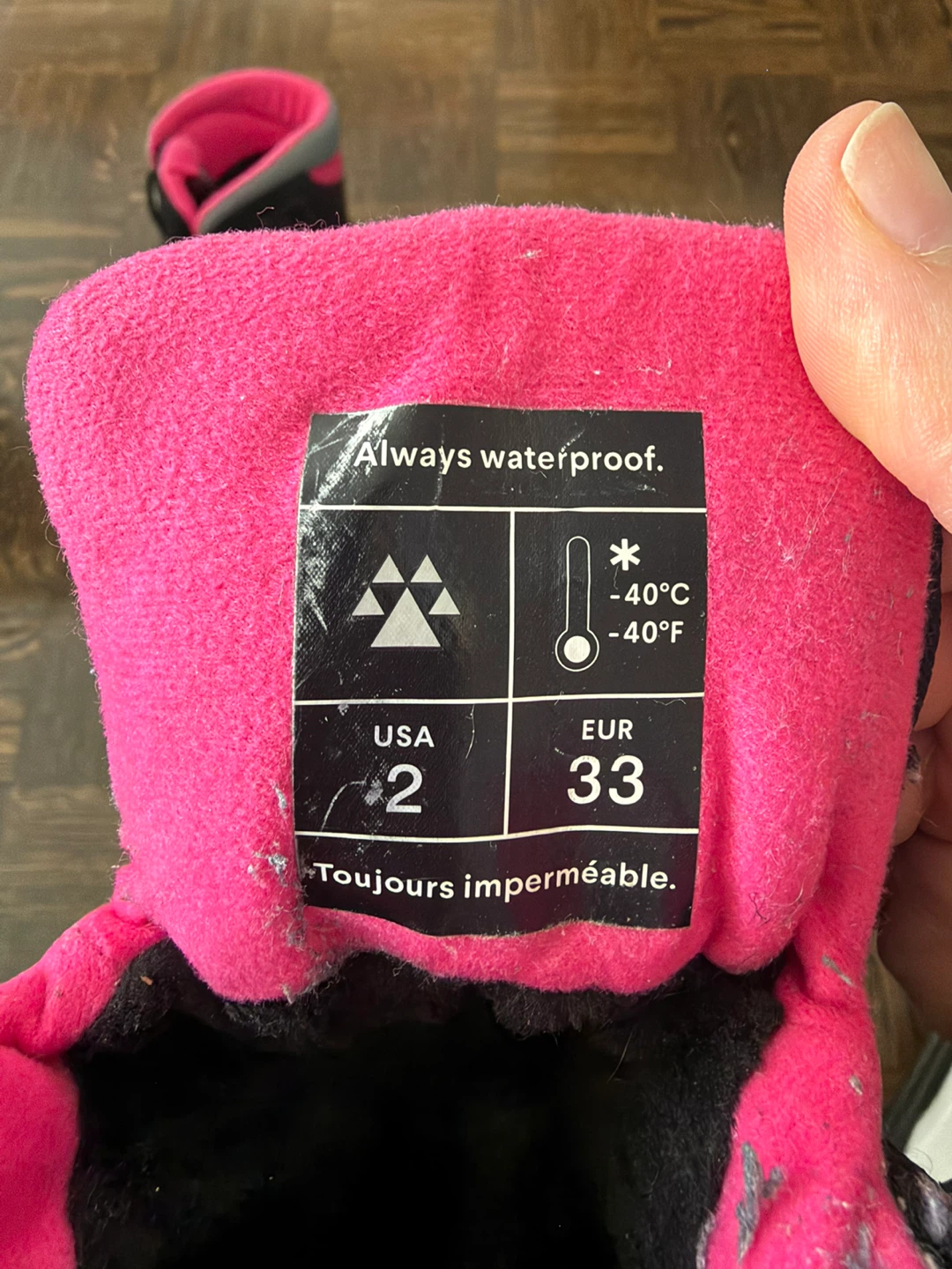 Cougar Kids Waterproof Winter Boots - Size 2 - photo 3