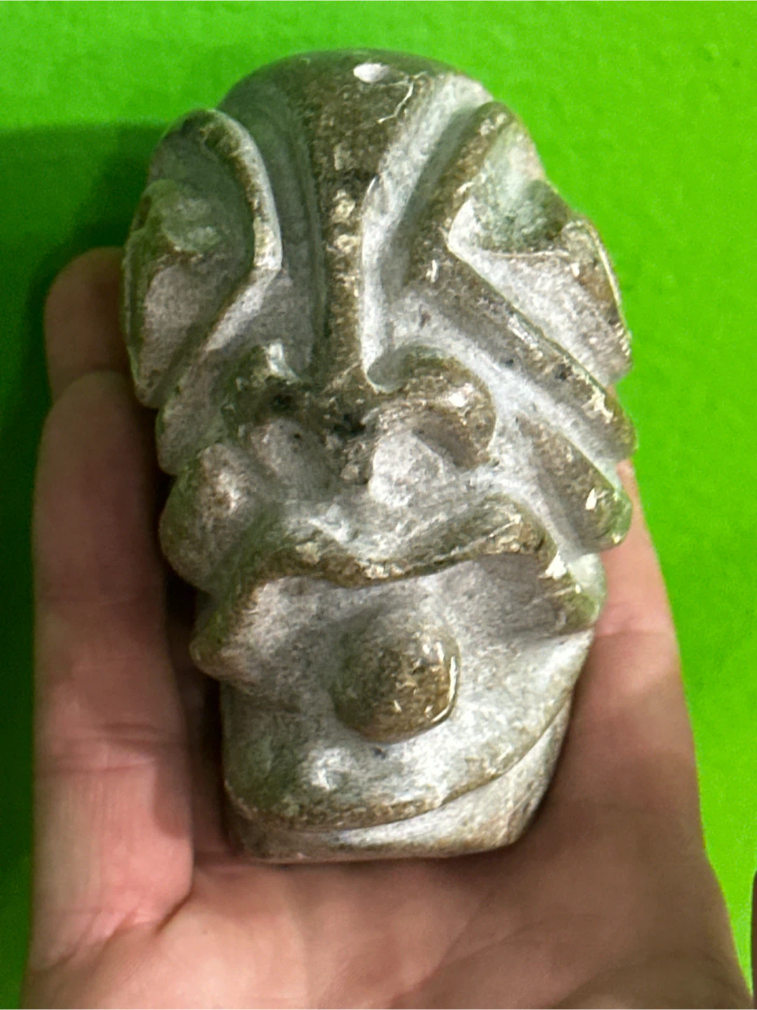 Vintage 1999 Signed Julian Hand-Carved Stone Folk Art - photo 3