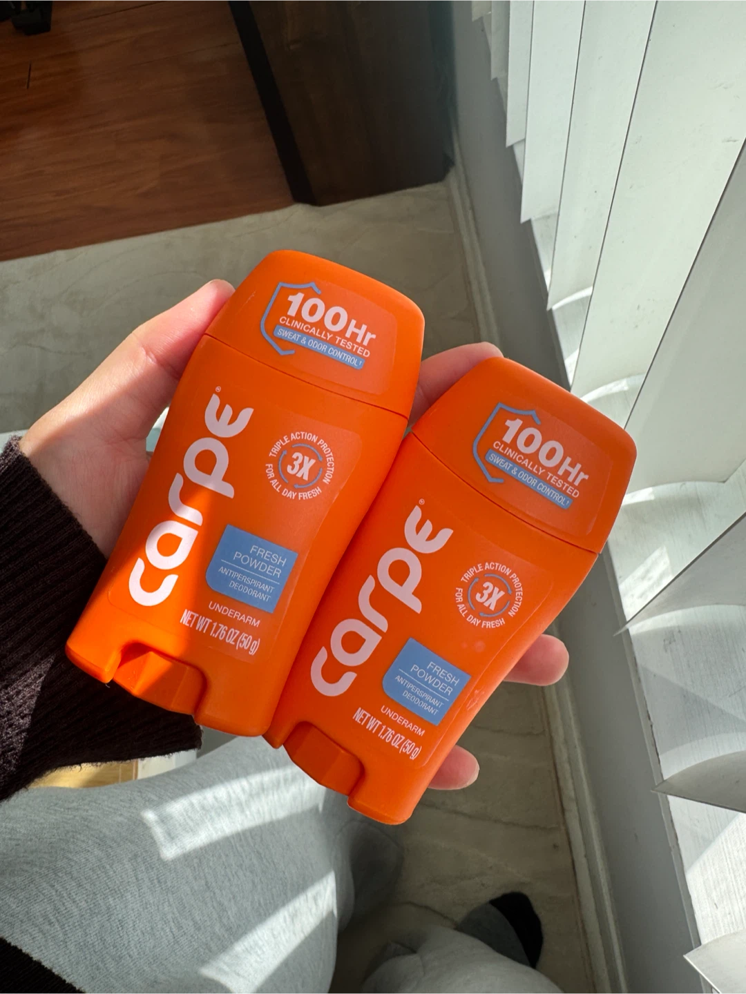 NEW Carpe Underarm Deodorant Sticks