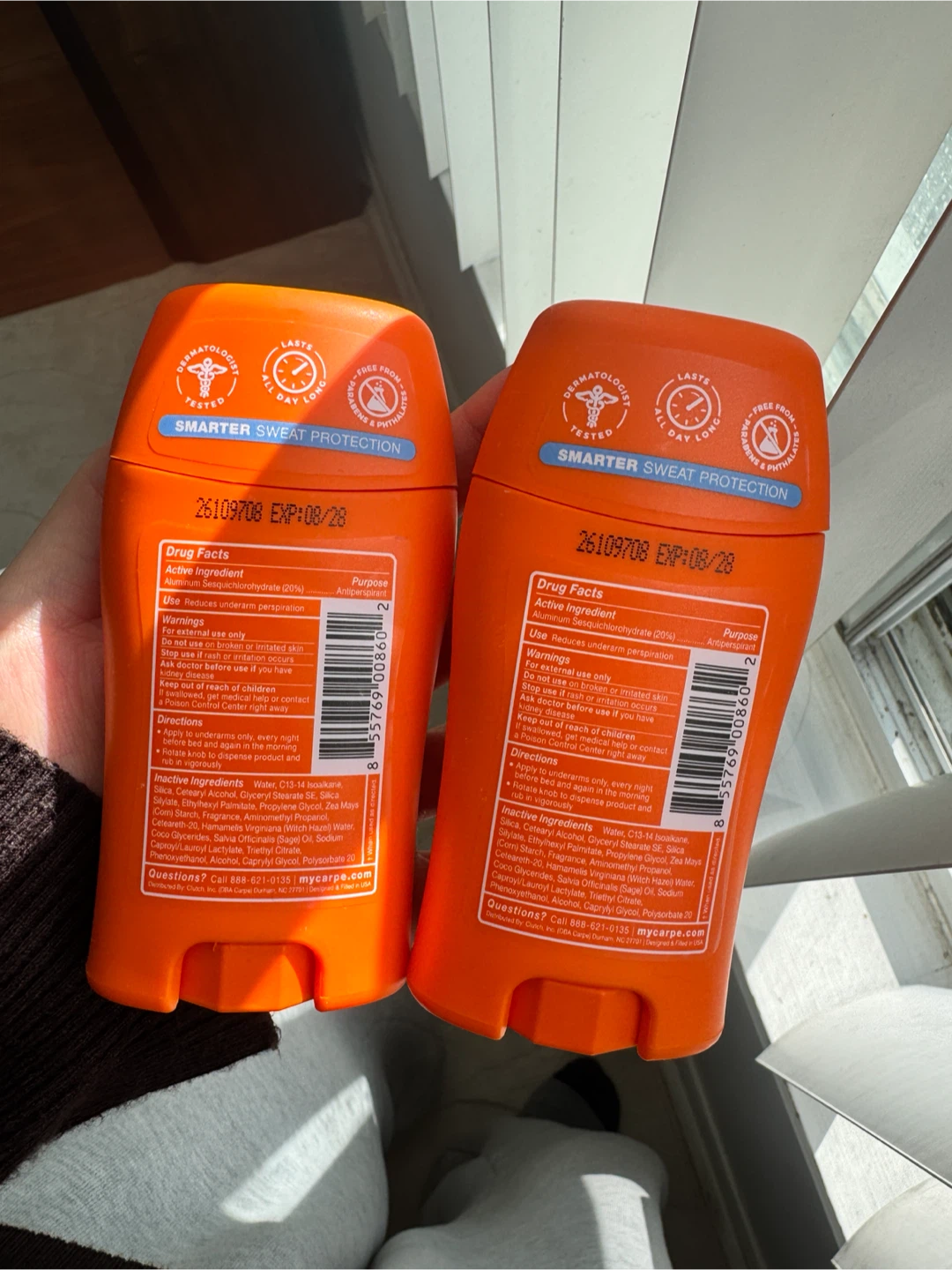 NEW Carpe Underarm Deodorant Sticks - photo 2
