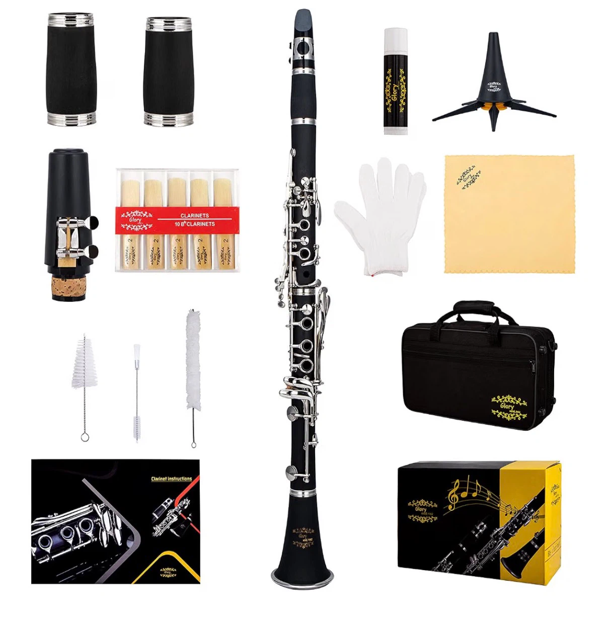 Brand New Glory Bb Clarinet Set – Complete Kit