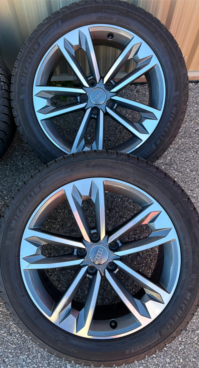 4 x 245/45/18 MICHLINE WINTER TIRES AND AUDI RIMS $1650 - photo 2
