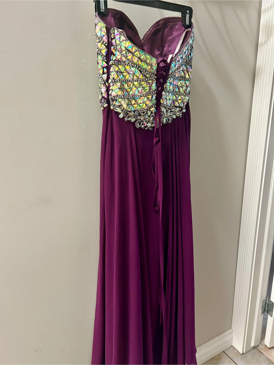 Purple Formal Gown with Jewelled Bodice - photo 2
