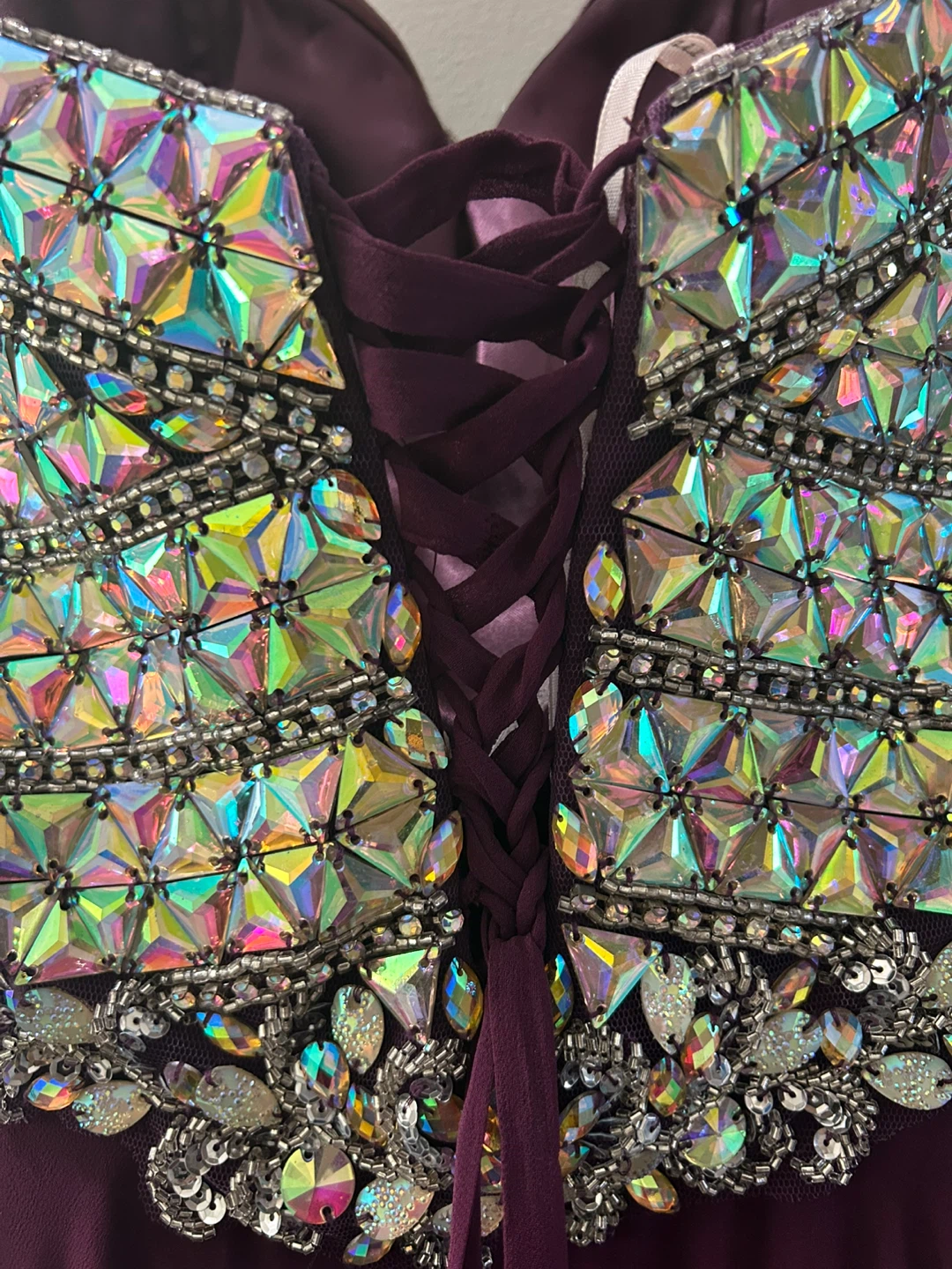 Purple Formal Gown with Jewelled Bodice - photo 3