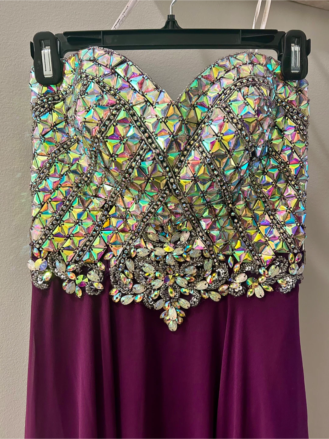 Purple Formal Gown with Jewelled Bodice - photo 4