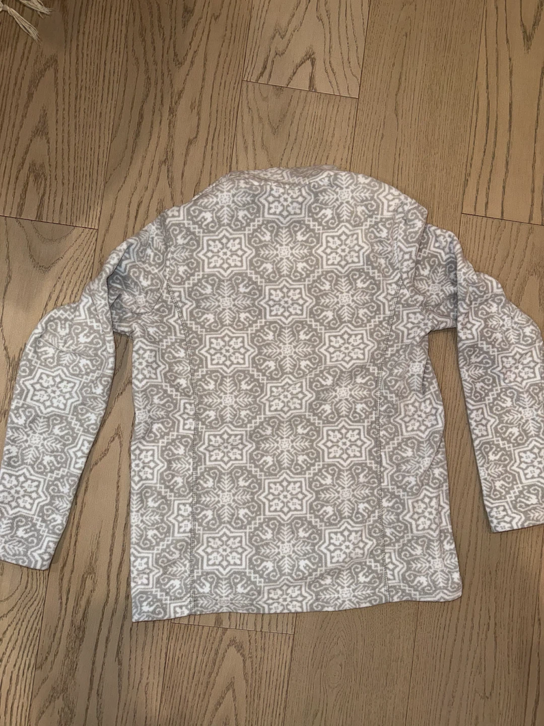 Lands' End pattern fleece quarter-zip - photo 5