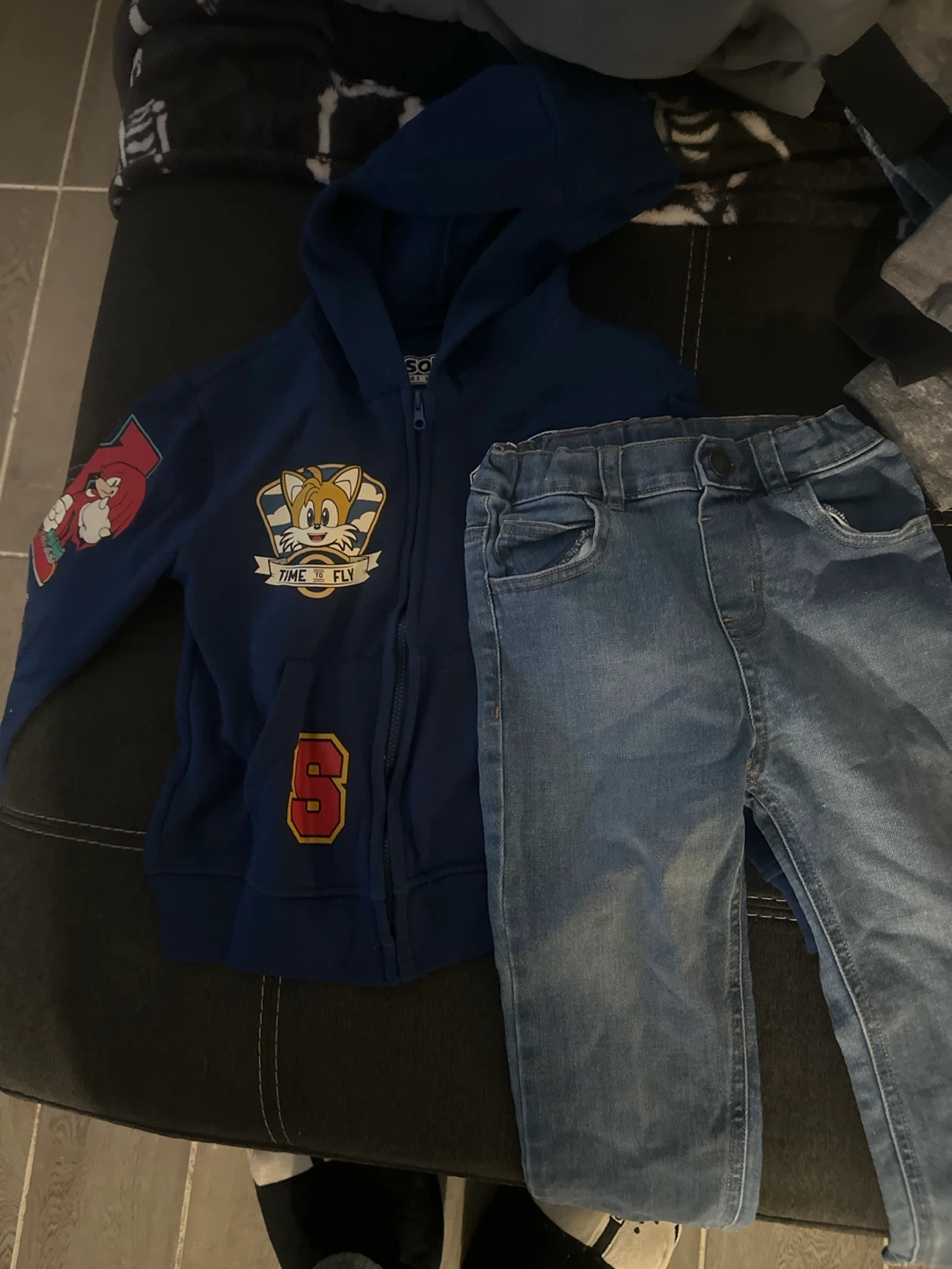 Sonic the Hedgehog Hoodie and Garanimals Jeans Set