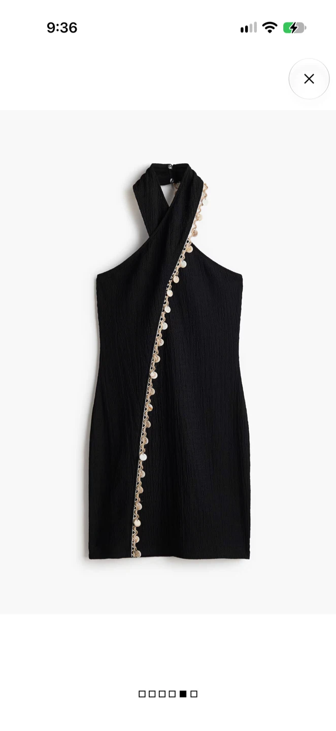 Brand new Black Halter Mini Dress