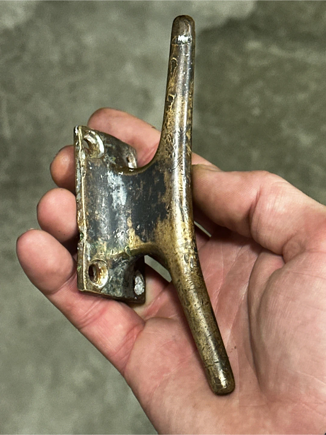 Antique Solid Brass Marine Rope Cleat Boat Hardware