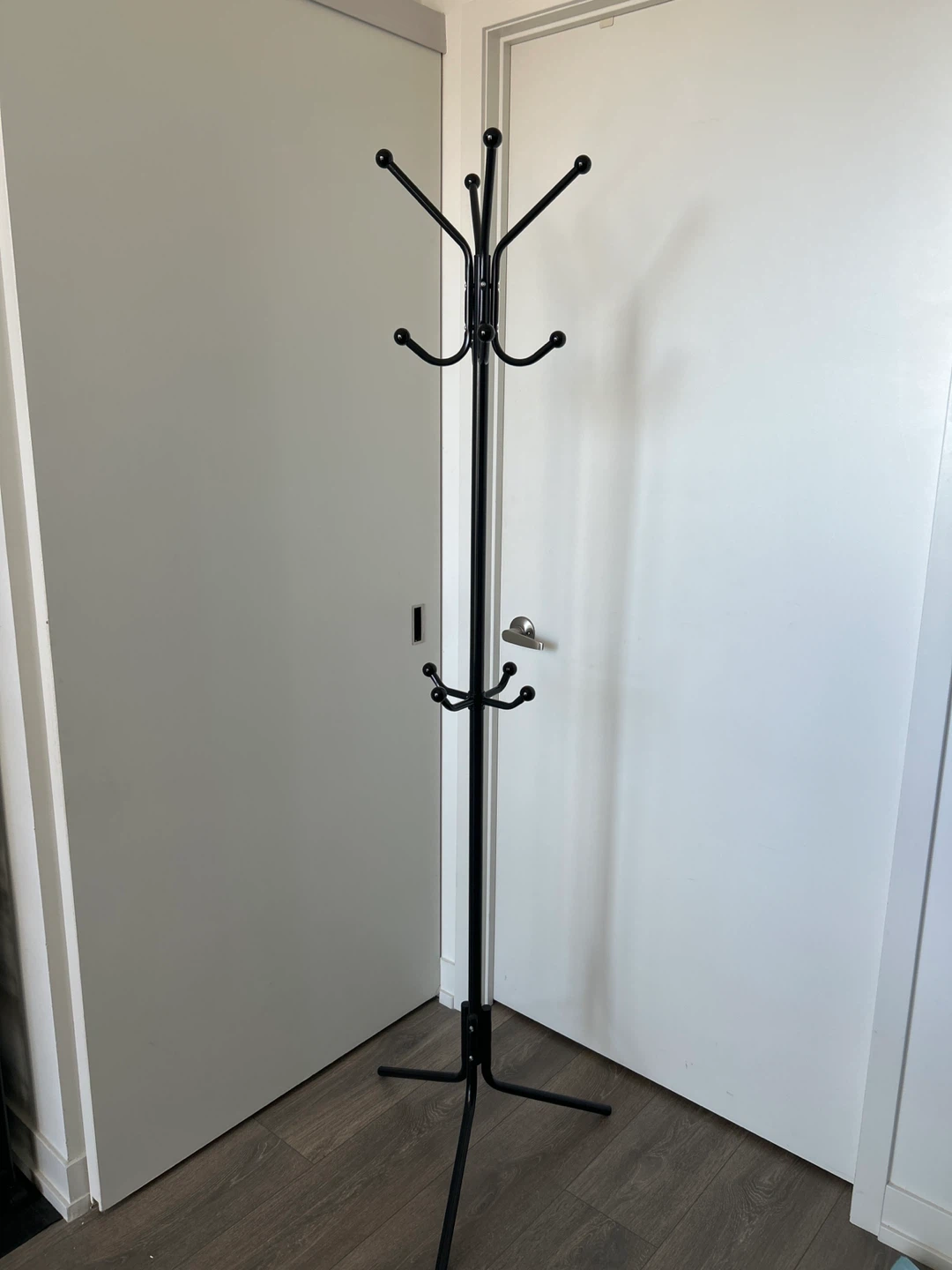Black Metal Coat Rack