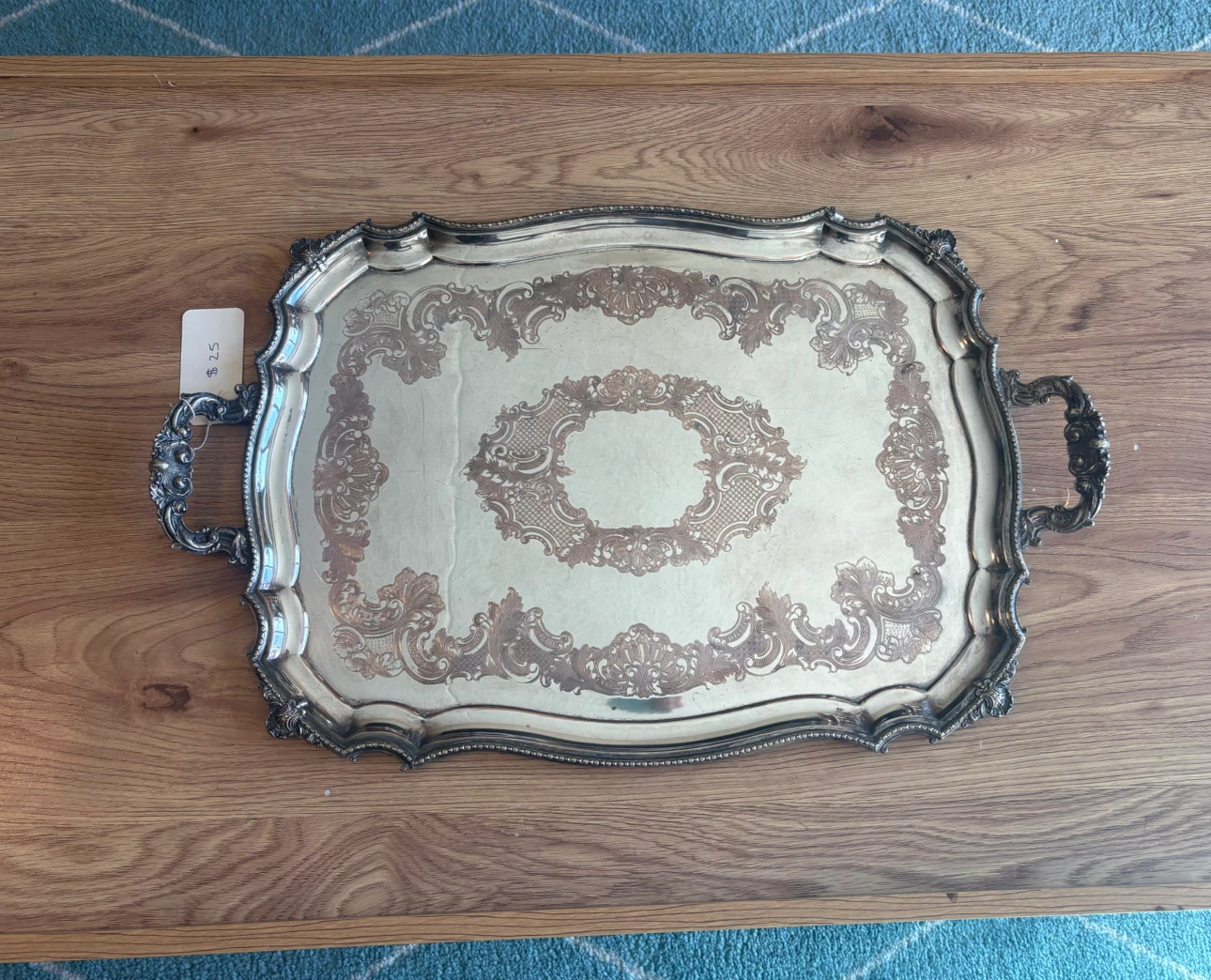 Sheffield Reproduction Silver Plated Serving Tray