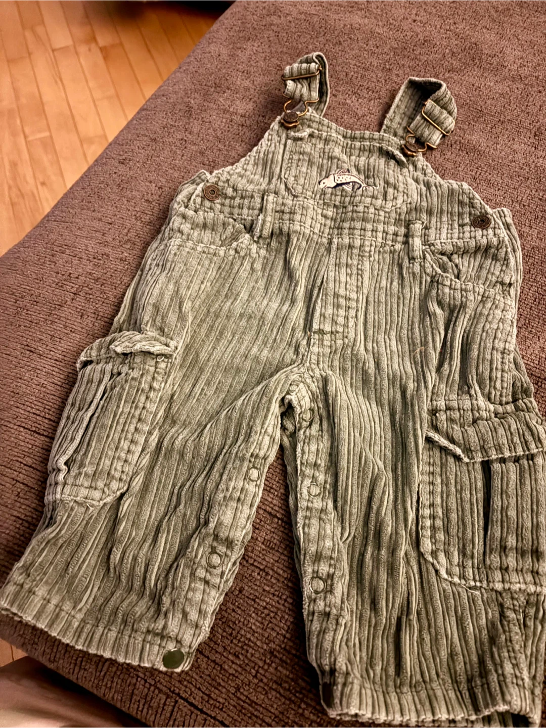 Cherokee Corduroy Overalls 12M