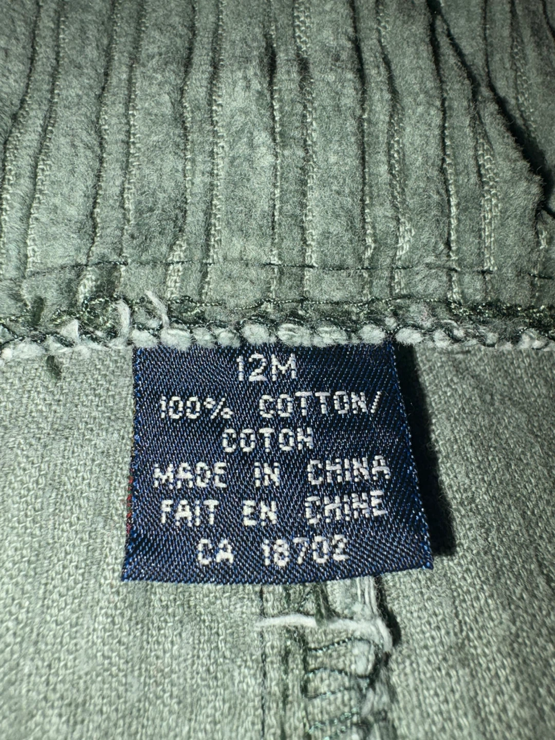 Cherokee Corduroy Overalls 12M - photo 4