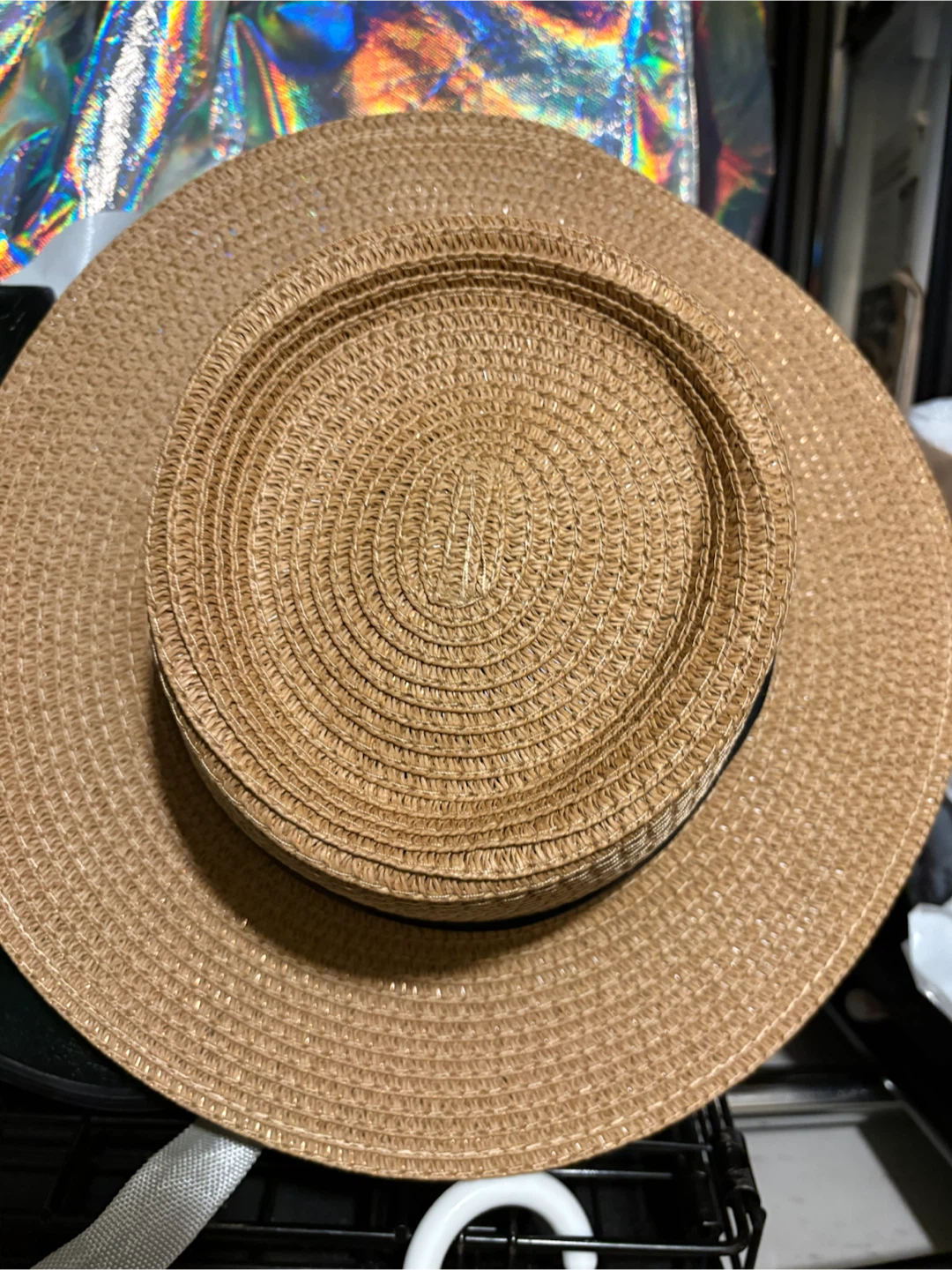 Classic Straw Fedora Hat