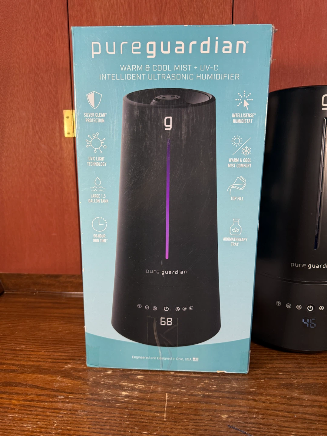 PureGuardian Warm and Cool Mist Ultrasonic Humidistat Humidifier - photo 2
