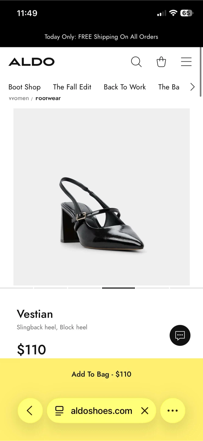 ALDO Vestian Slingback Block Heels (Size 7) - photo 2