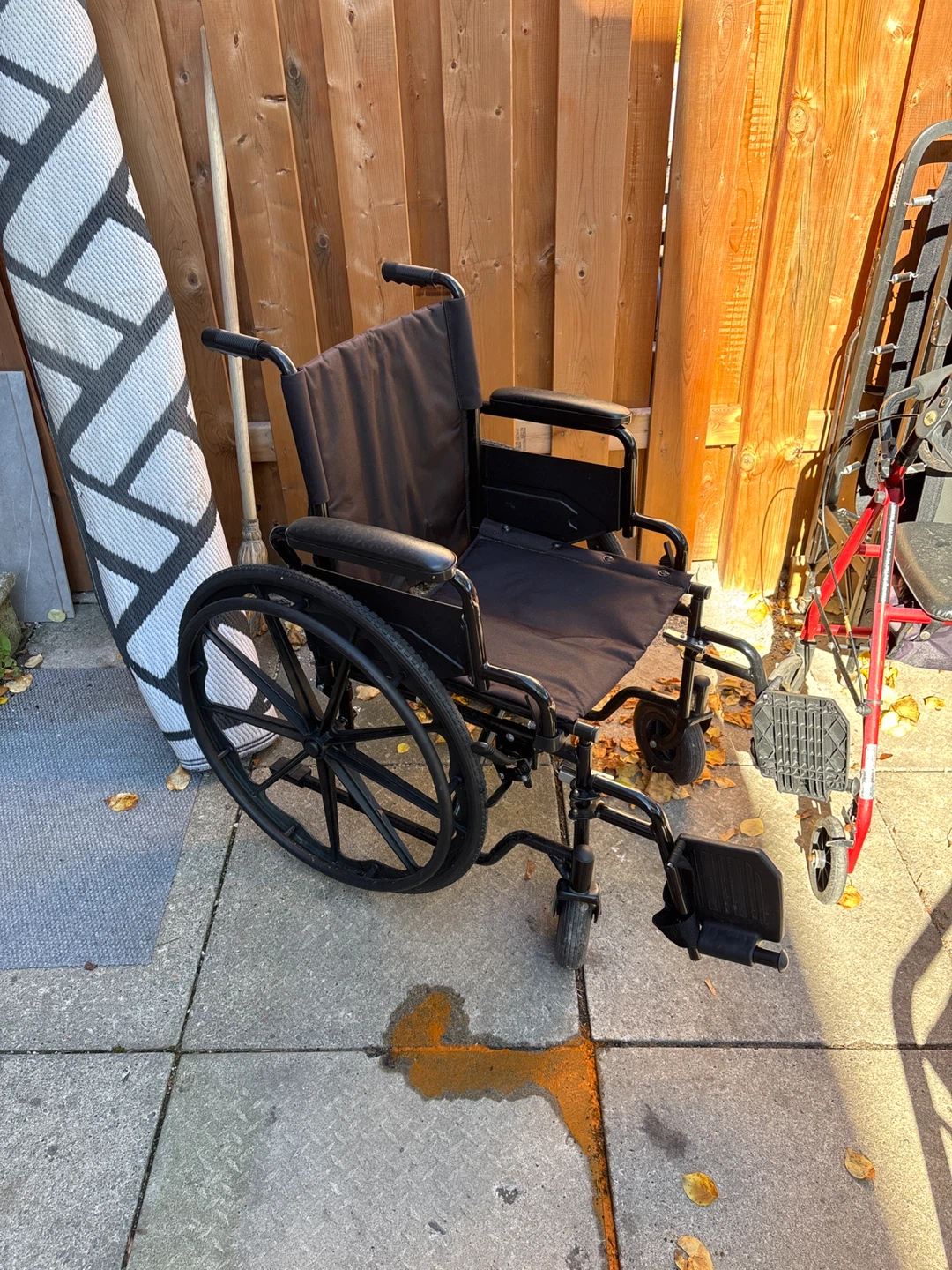 Black Manual Wheelchair