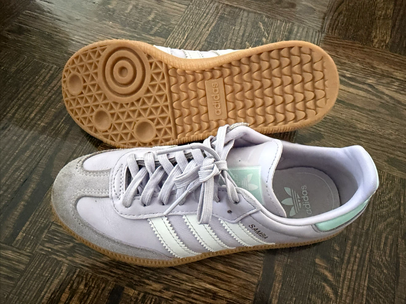 Adidas Samba Lavender Shoes - Size 2 - photo 3