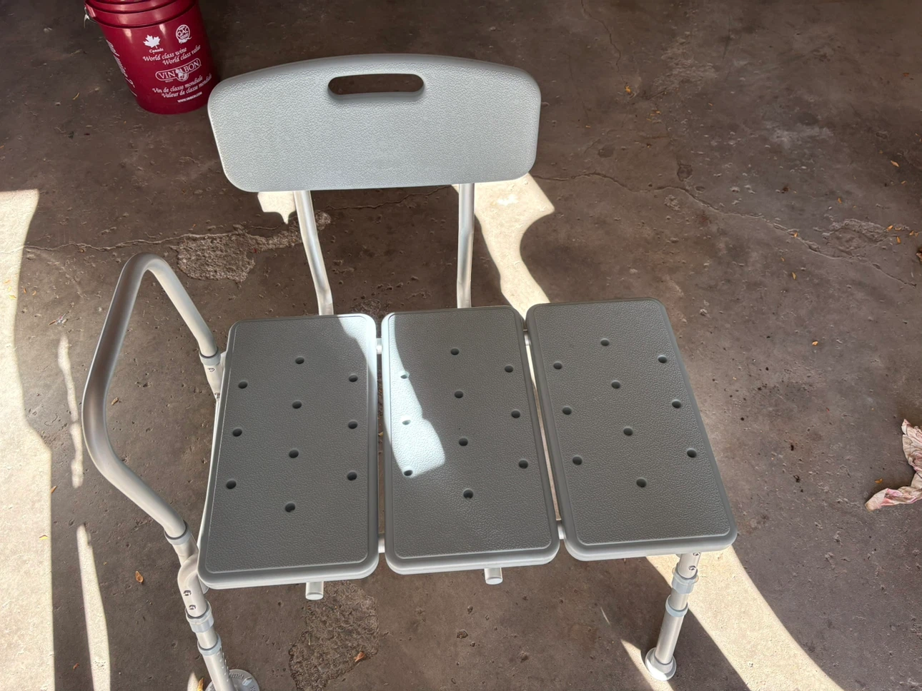 Adjustable Shower Bench with Backrest