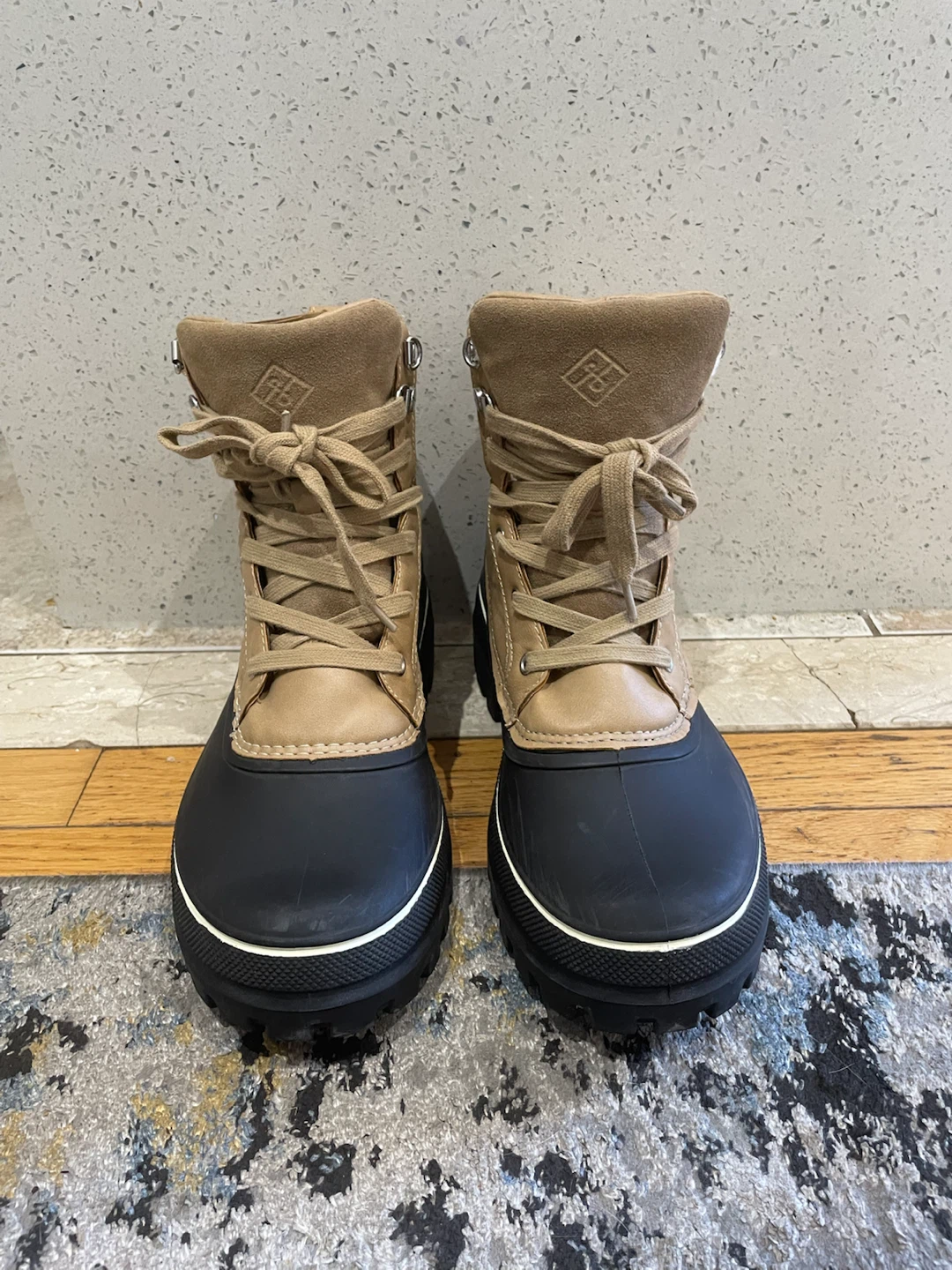 Call It Spring Tan and Black Winter Boots