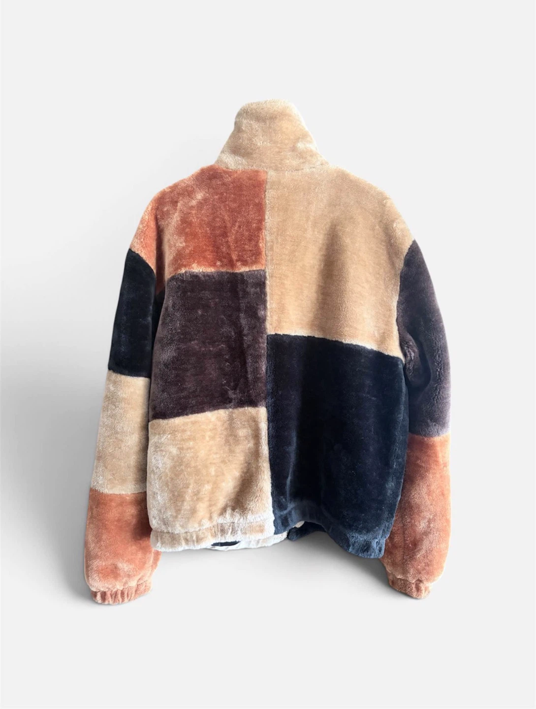Urban Outfitters Patchwork Faux Fur Jacket Large - photo 2