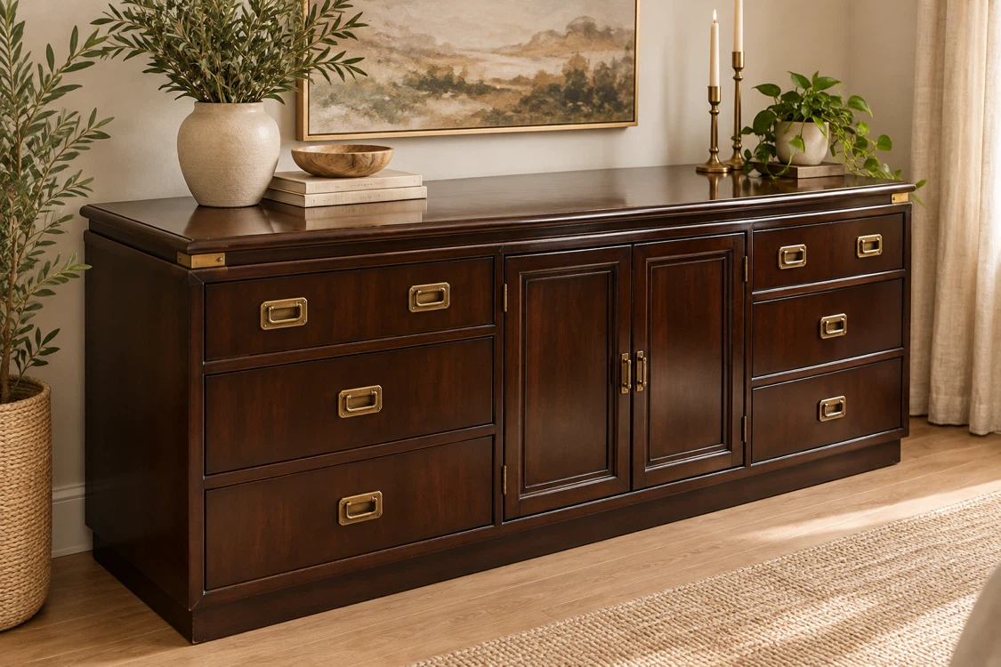 Kroehler Campaign Dresser/Credenza - photo 2