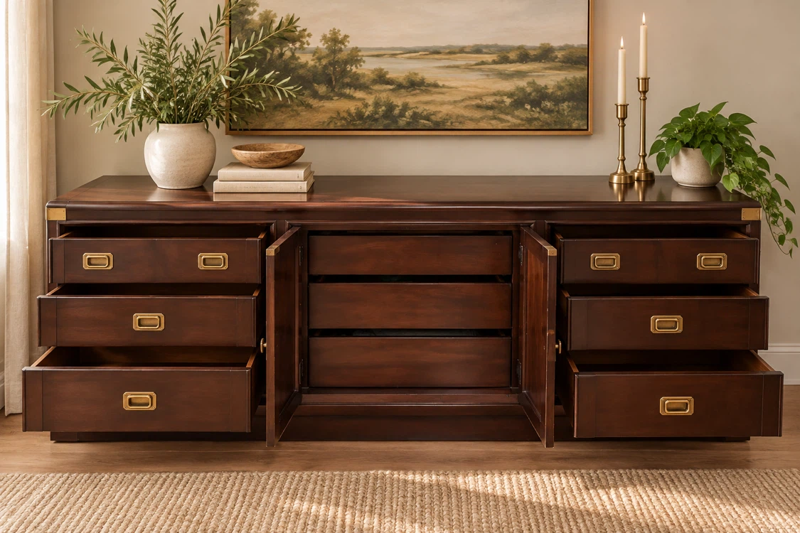 Kroehler Campaign Dresser/Credenza - photo 3