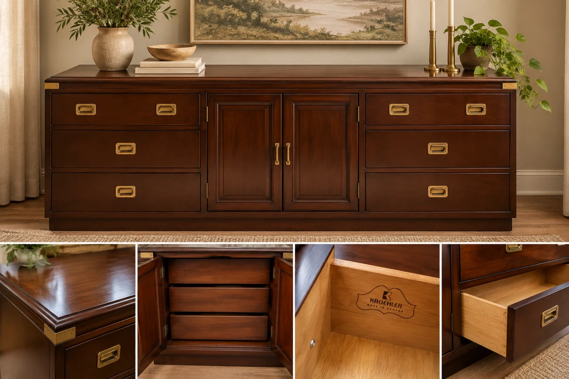 Kroehler Campaign Dresser/Credenza - photo 4