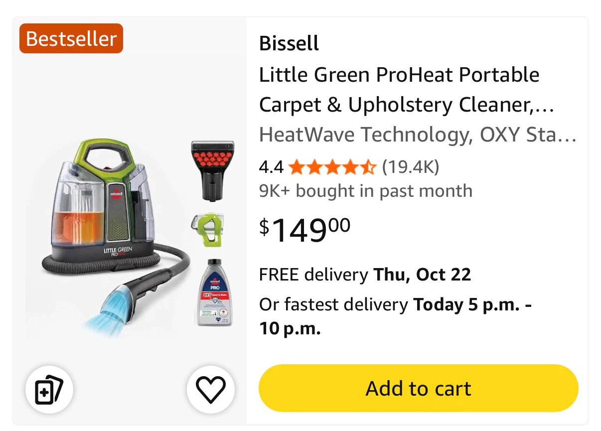 Bissell Carpet Cleaner - photo 2