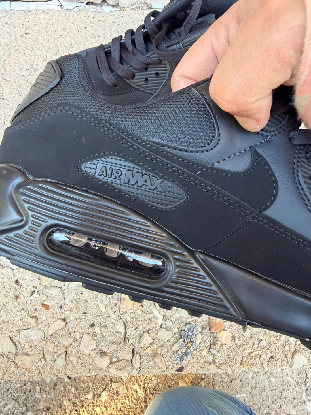 Nike Air Max 90 Sneakers Black Size 11 - photo 3