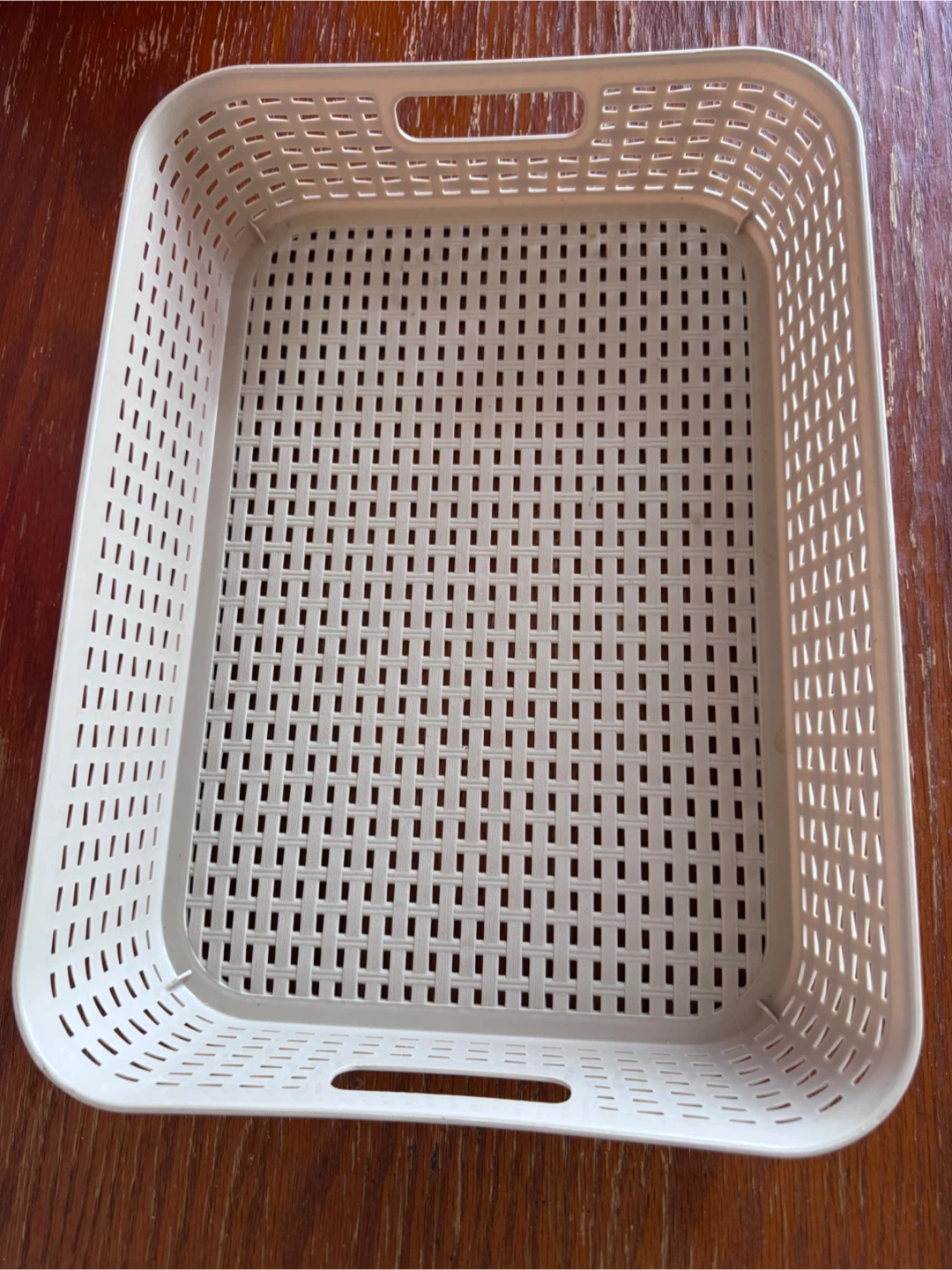 Biege Plastic Basket