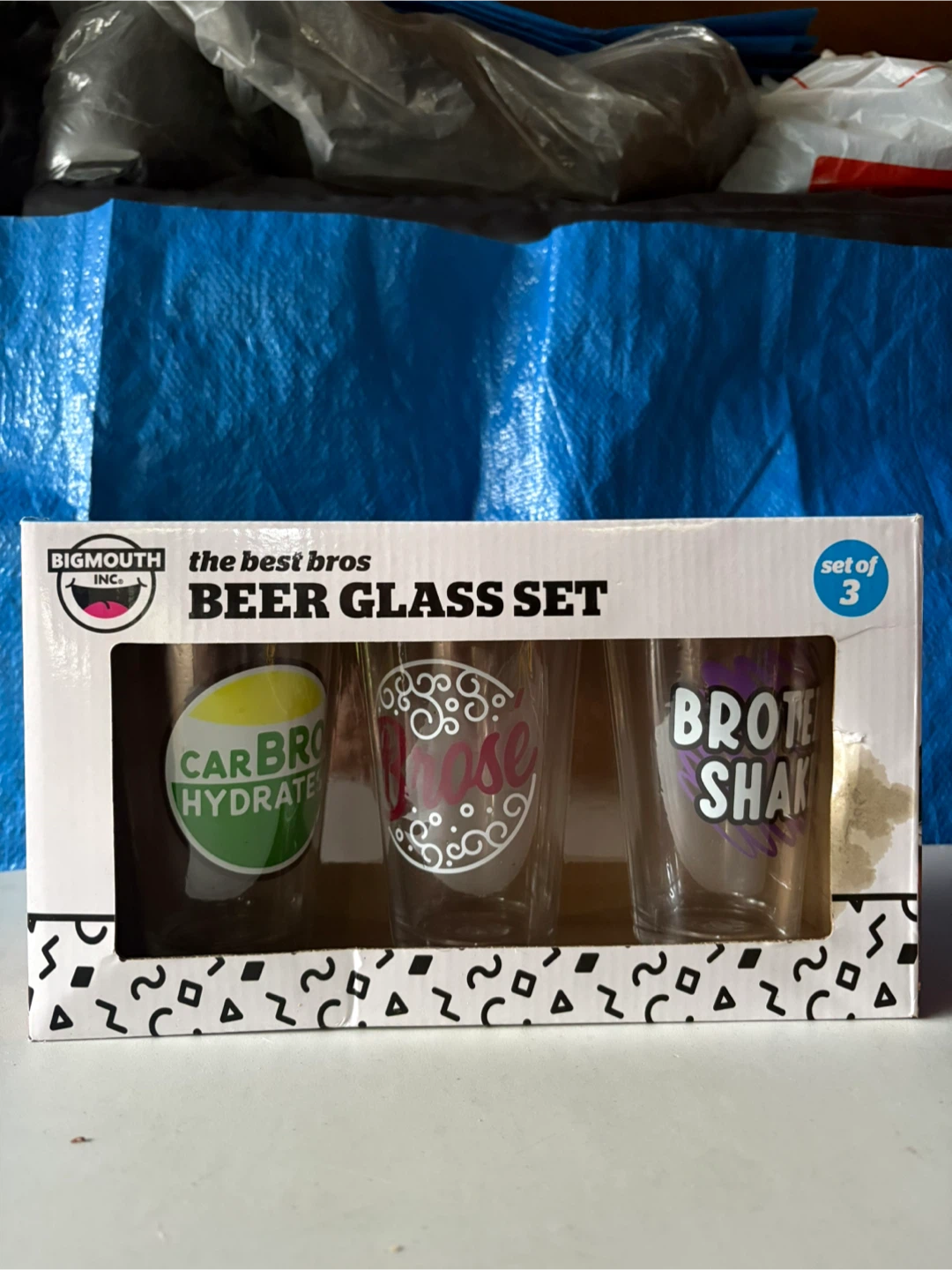 BigMouth Inc. The Best Bros Beer Glass Set