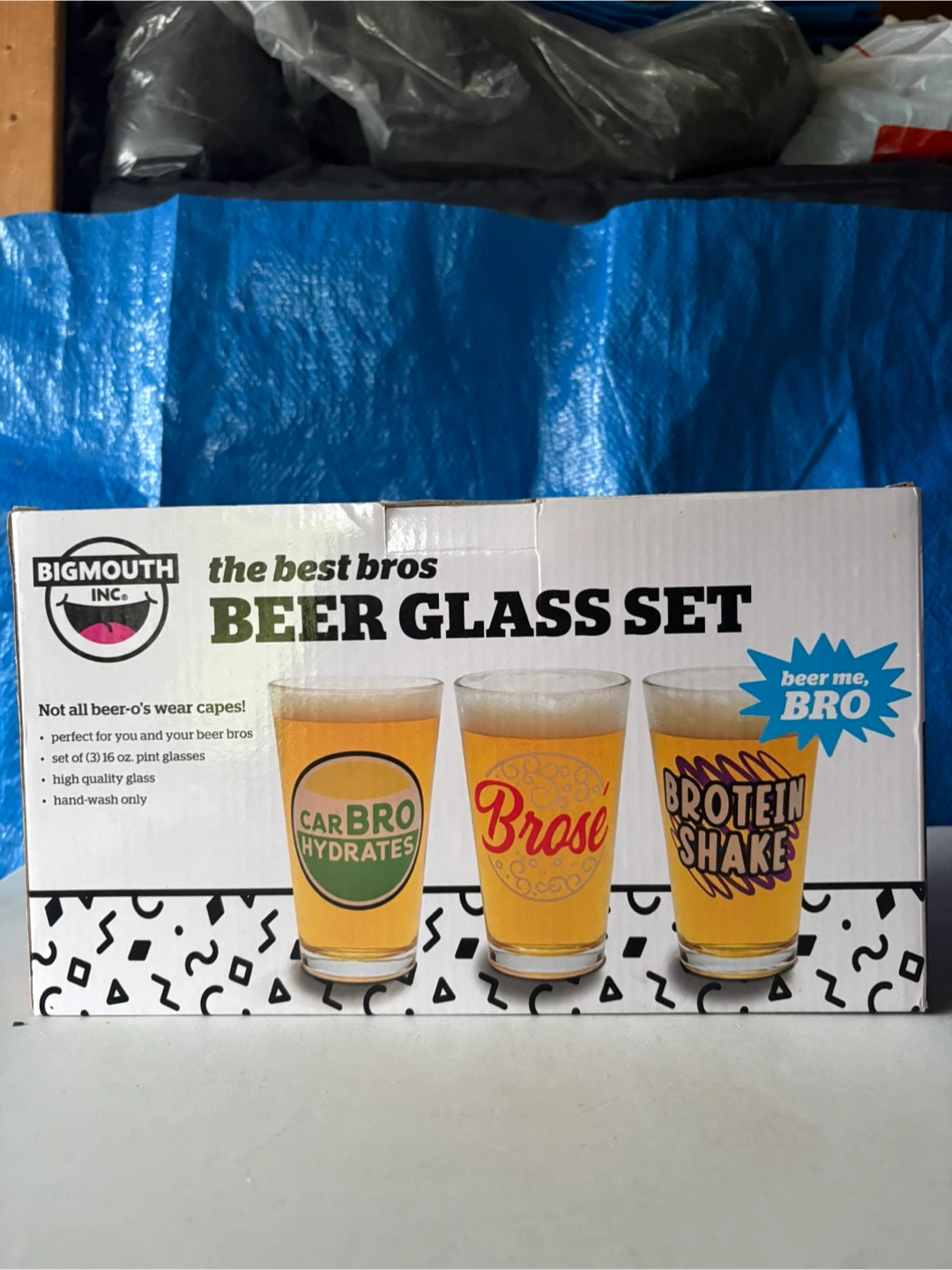 BigMouth Inc. The Best Bros Beer Glass Set - photo 2