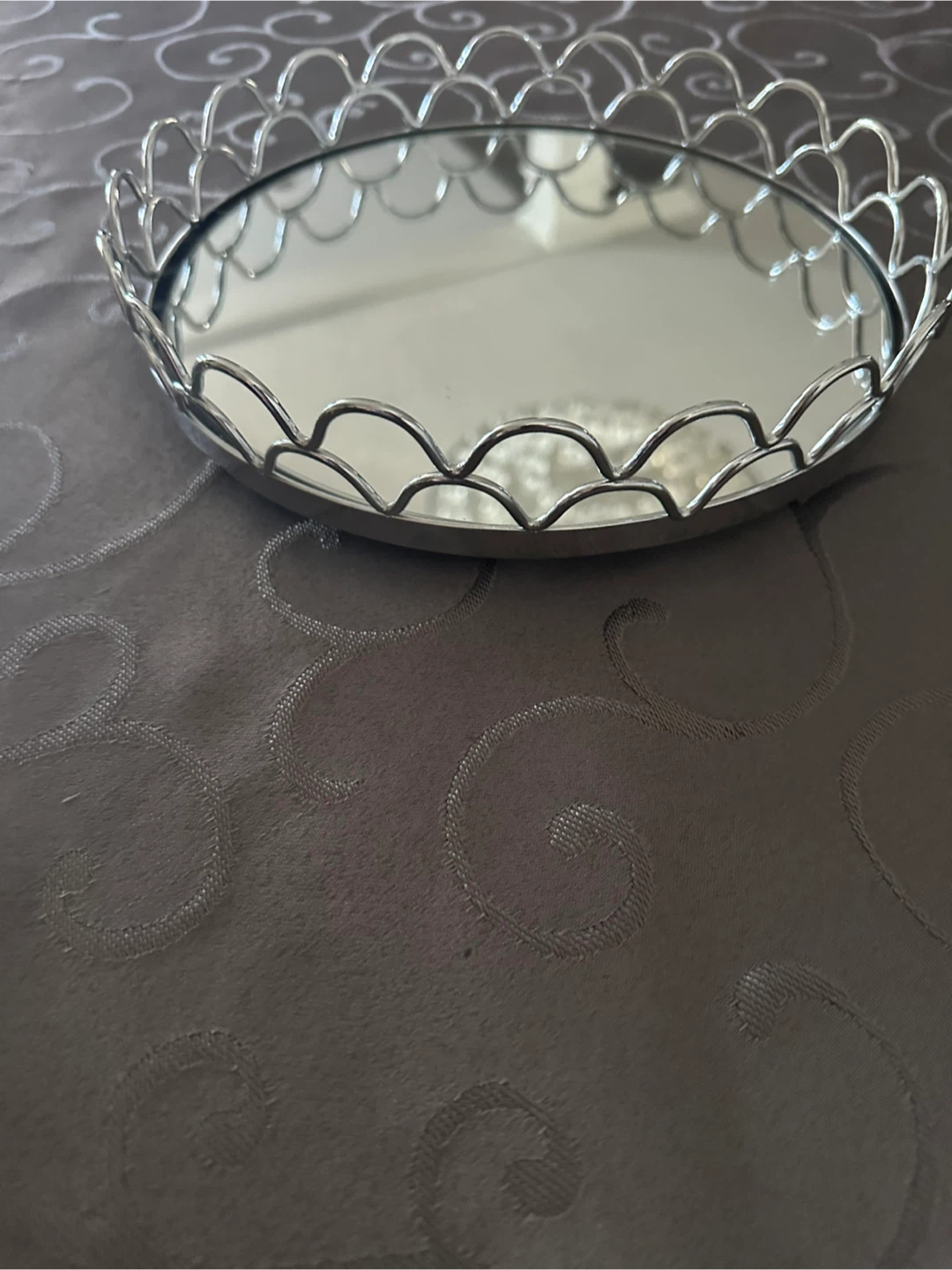 Round Decorative Mirror Tray - photo 4