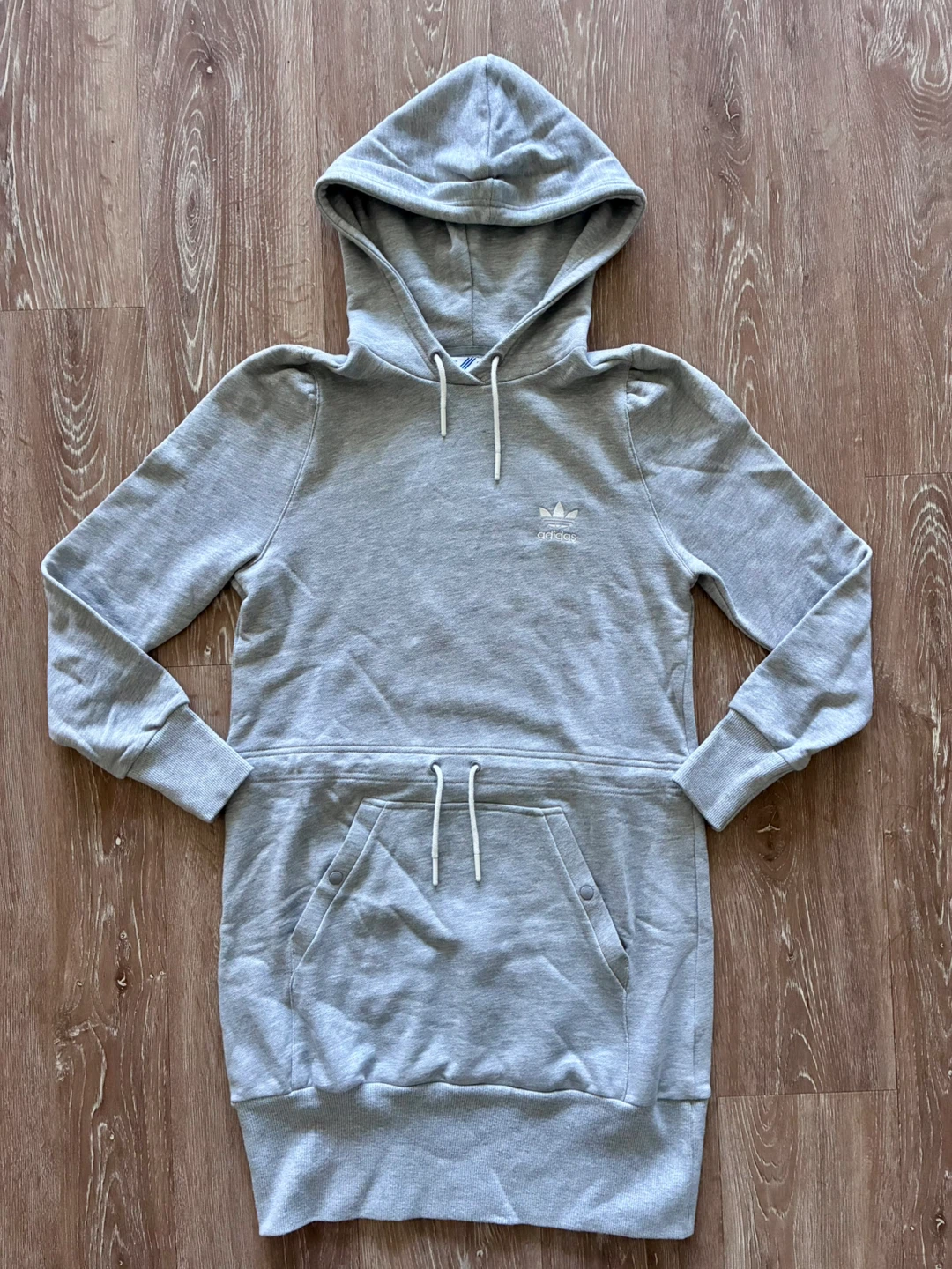 Adidas Originals Grey Hoodie Dress - M