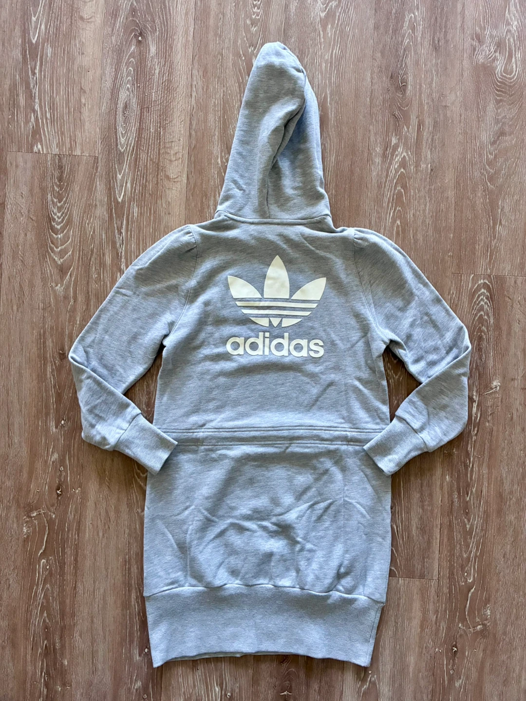 Adidas Originals Grey Hoodie Dress - M - photo 2