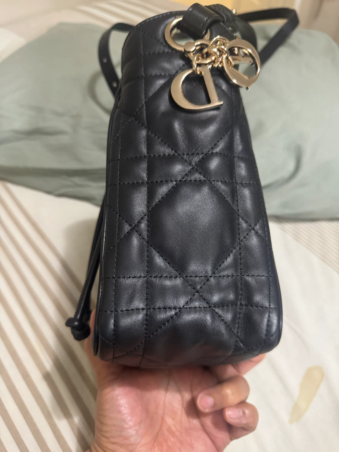 Christian Dior Black Quilted Leather Bucket Bag - photo 2