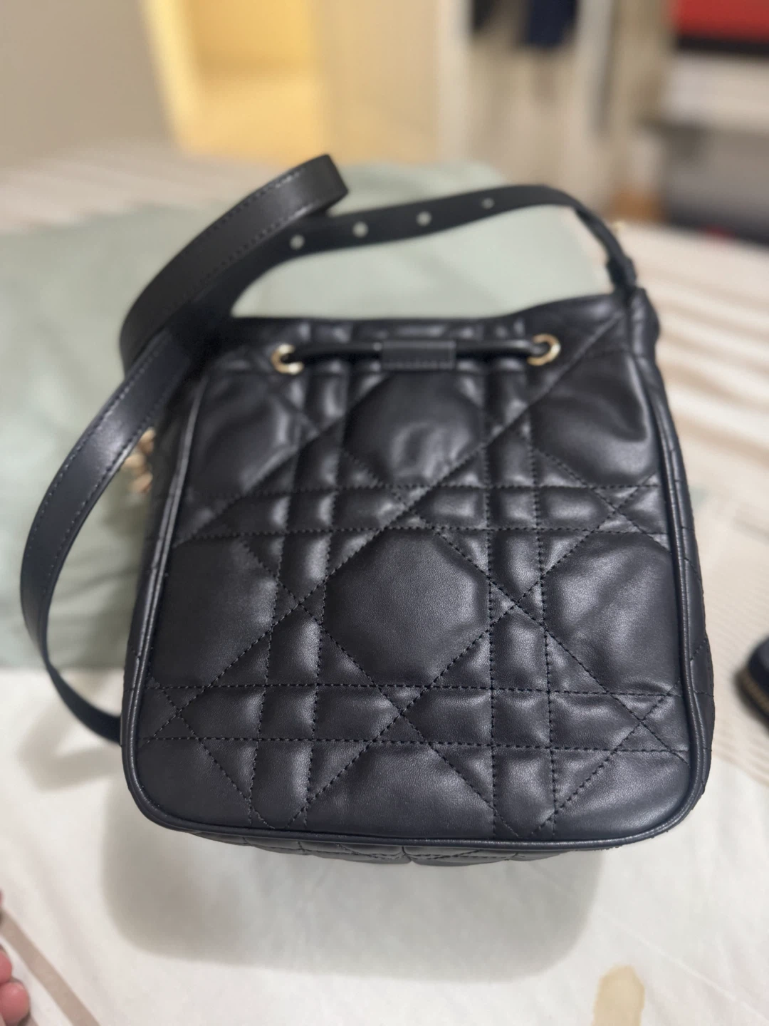 Christian Dior Black Quilted Leather Bucket Bag - photo 5
