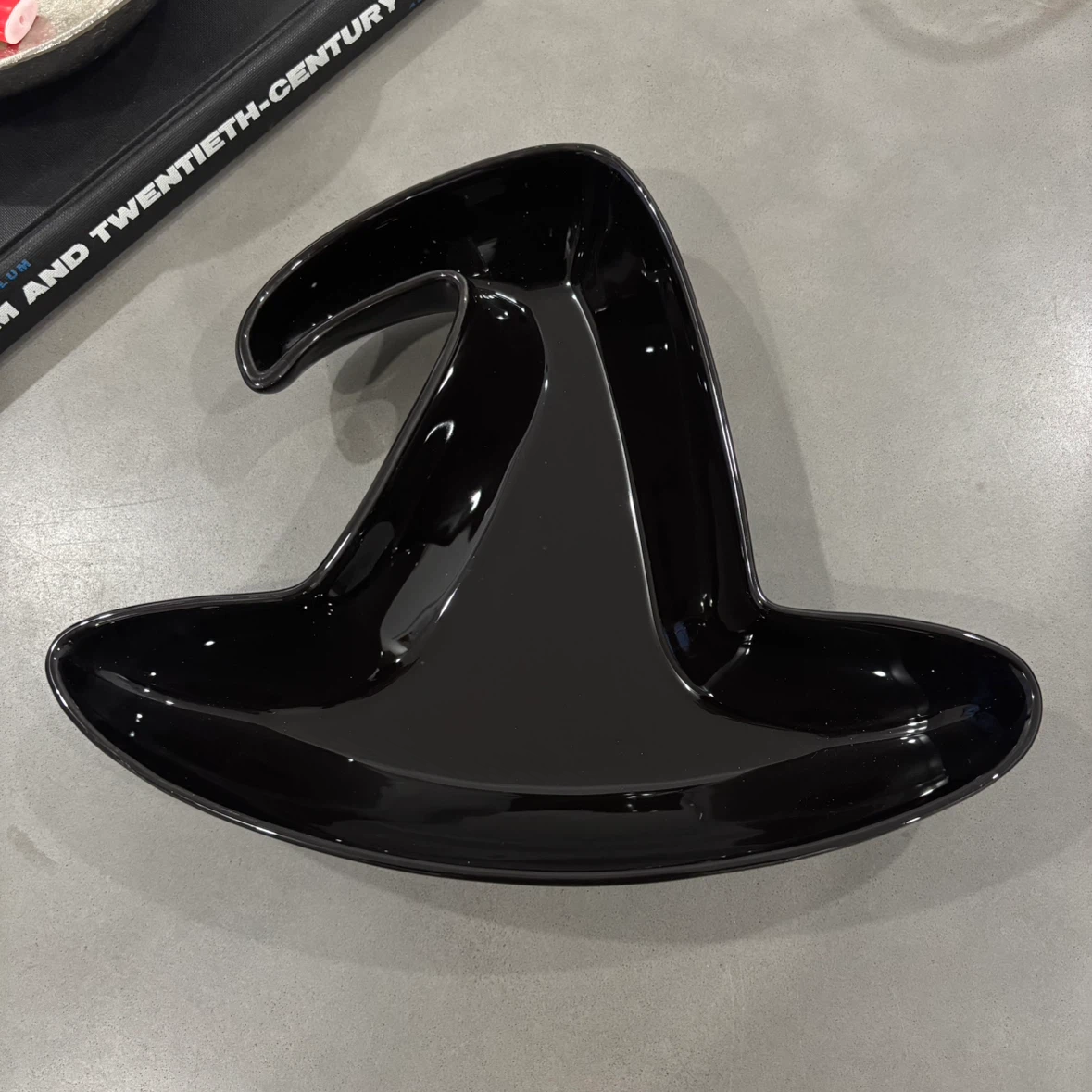 Halloween Witch Hat Ceramic Serving Platter