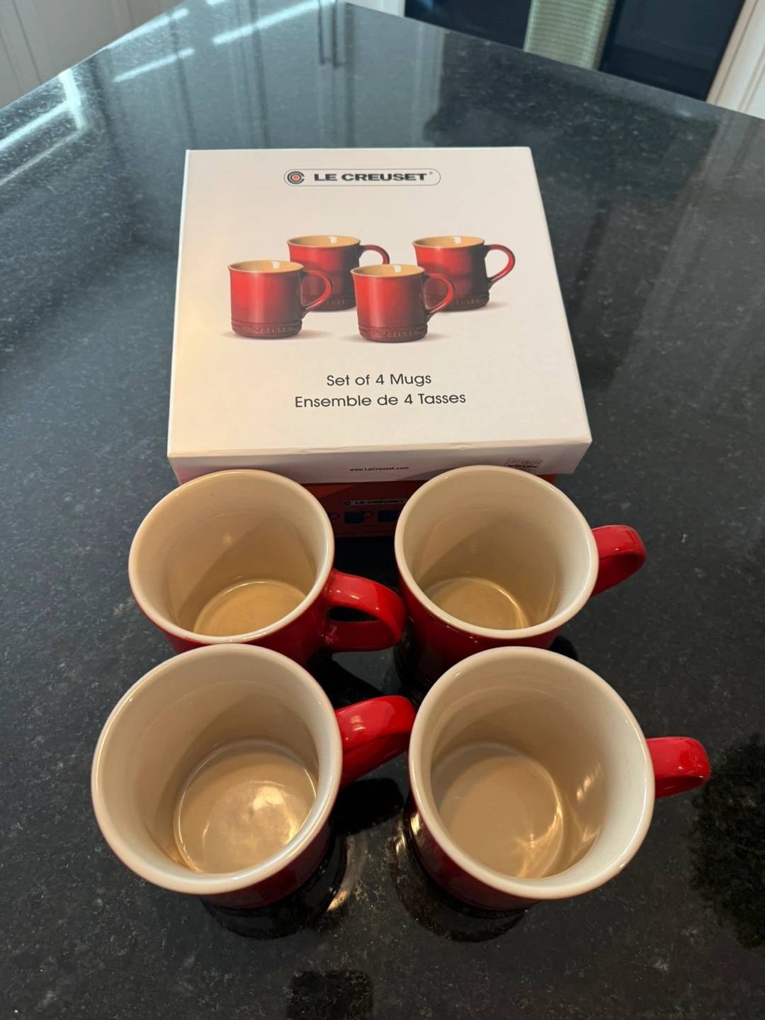 Le Creuset Stoneware Mugs, Set of 4 (400ml) - photo 2