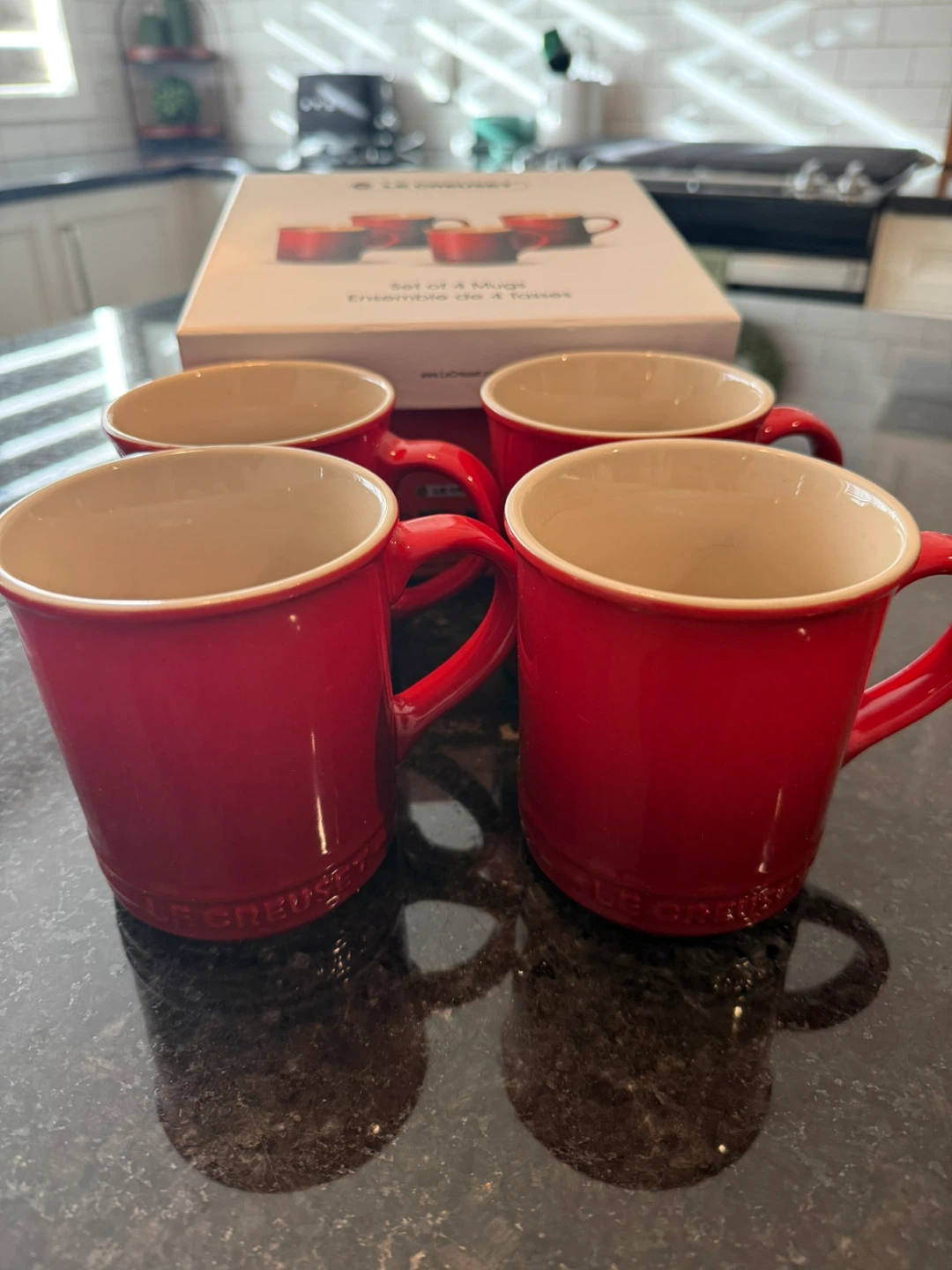 Le Creuset Stoneware Mugs, Set of 4 (400ml) - photo 3