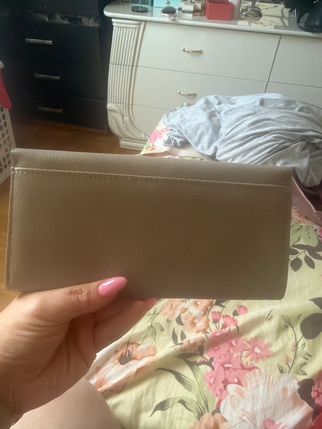 Taupe Rectangle Clutch Wallet - photo 2