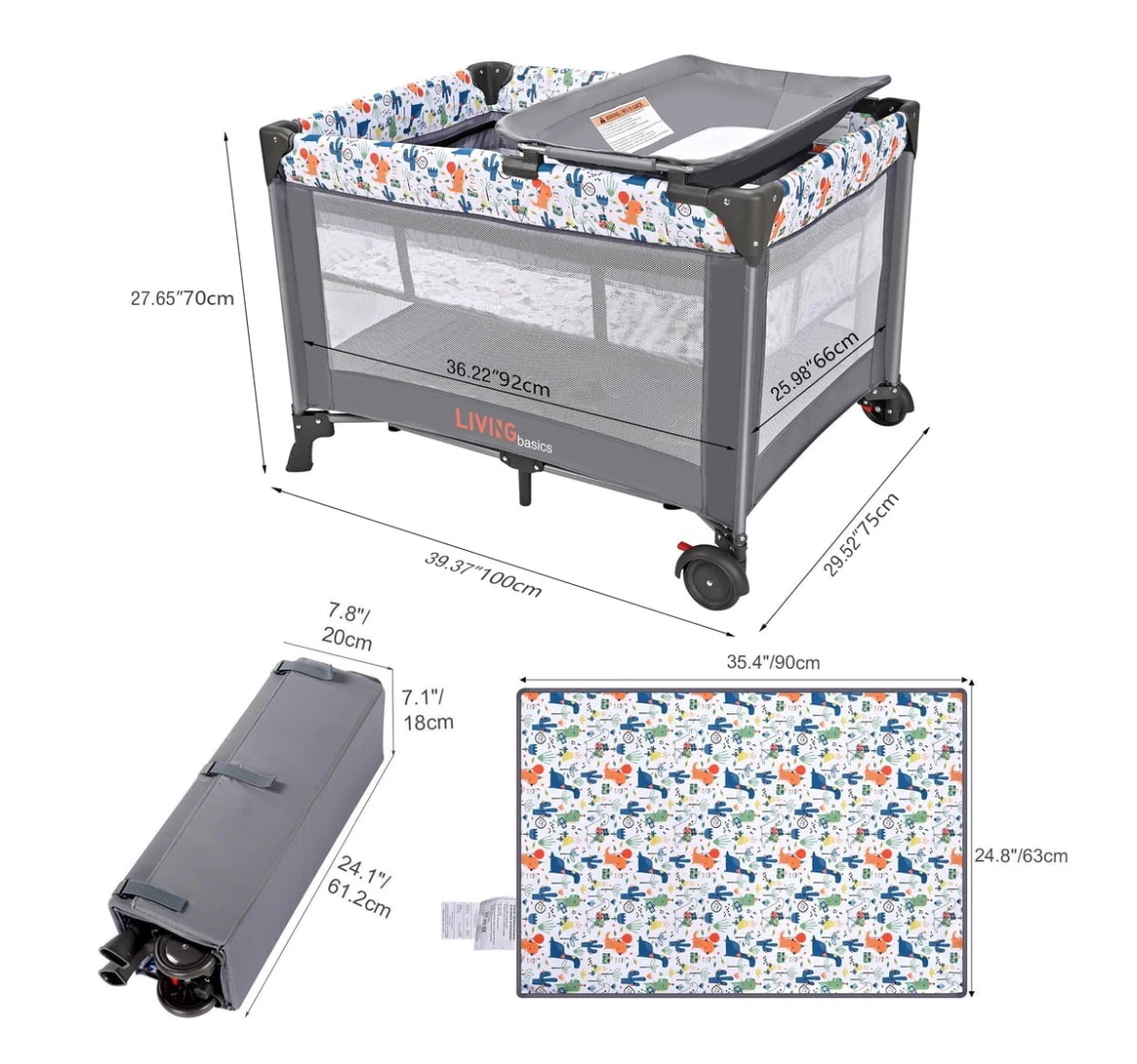 Baby Playard with Changing Table - photo 2